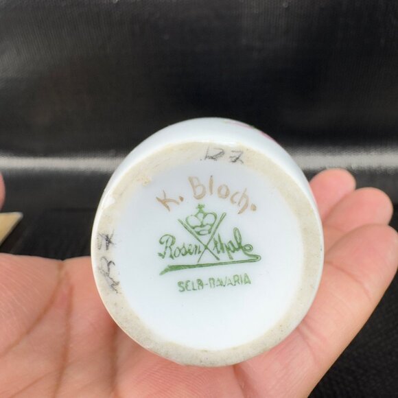 Vintage Rosenthal Selb Bavaria Hand Painted Bud Vase Porcelain Signed K Bloch - Picture 3 of 11